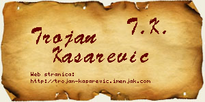 Trojan Kašarević vizit kartica